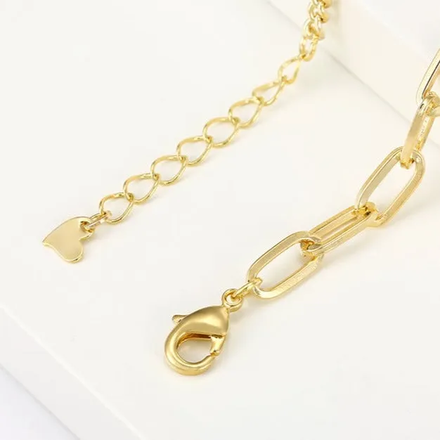 14k Gold Filled Heart Bracelet