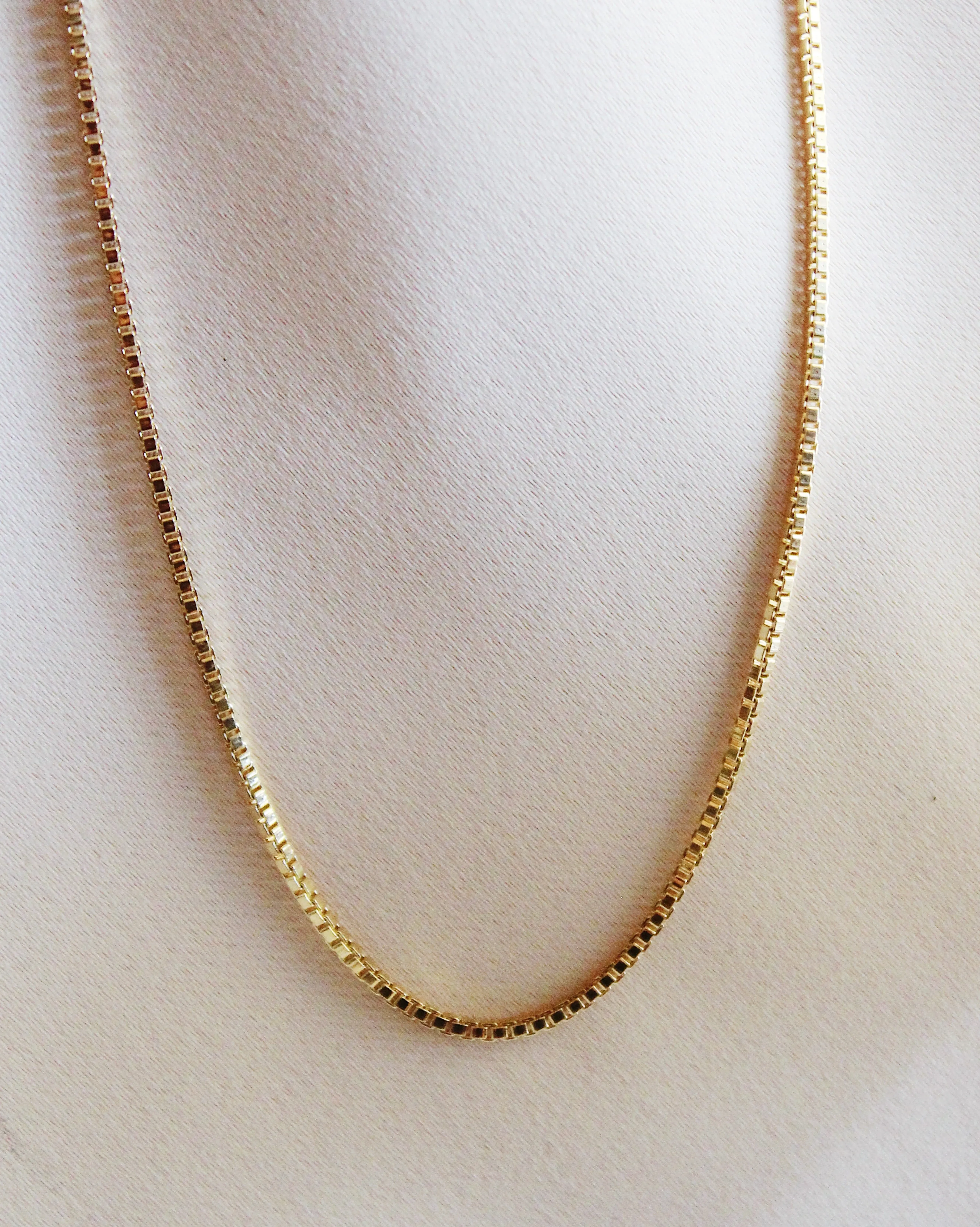 1.5mm 14k Gold Filled Box Chain