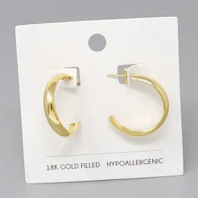 18K Gold Filled Hoop Earrings