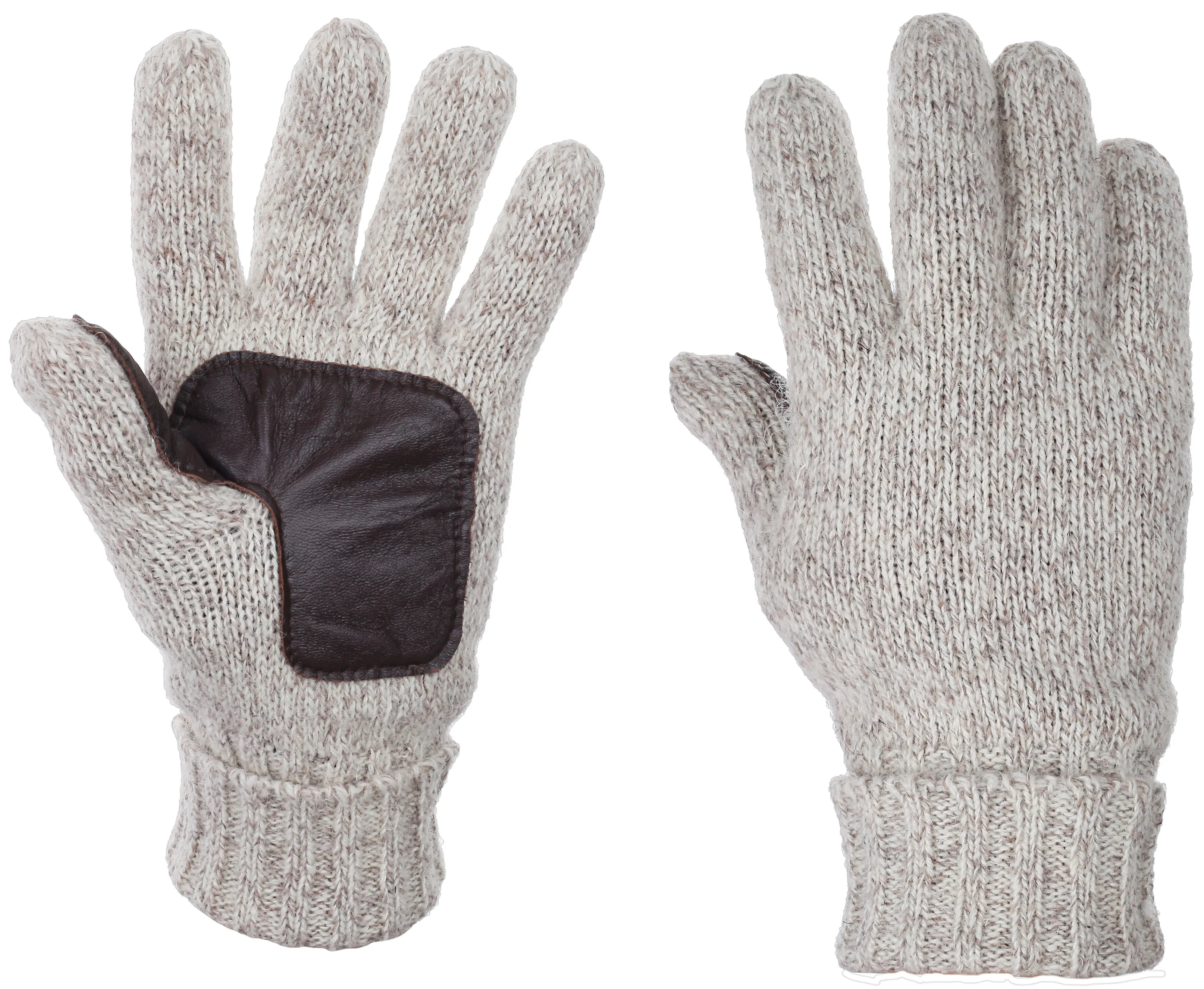 Almond Suede Leather Gloves