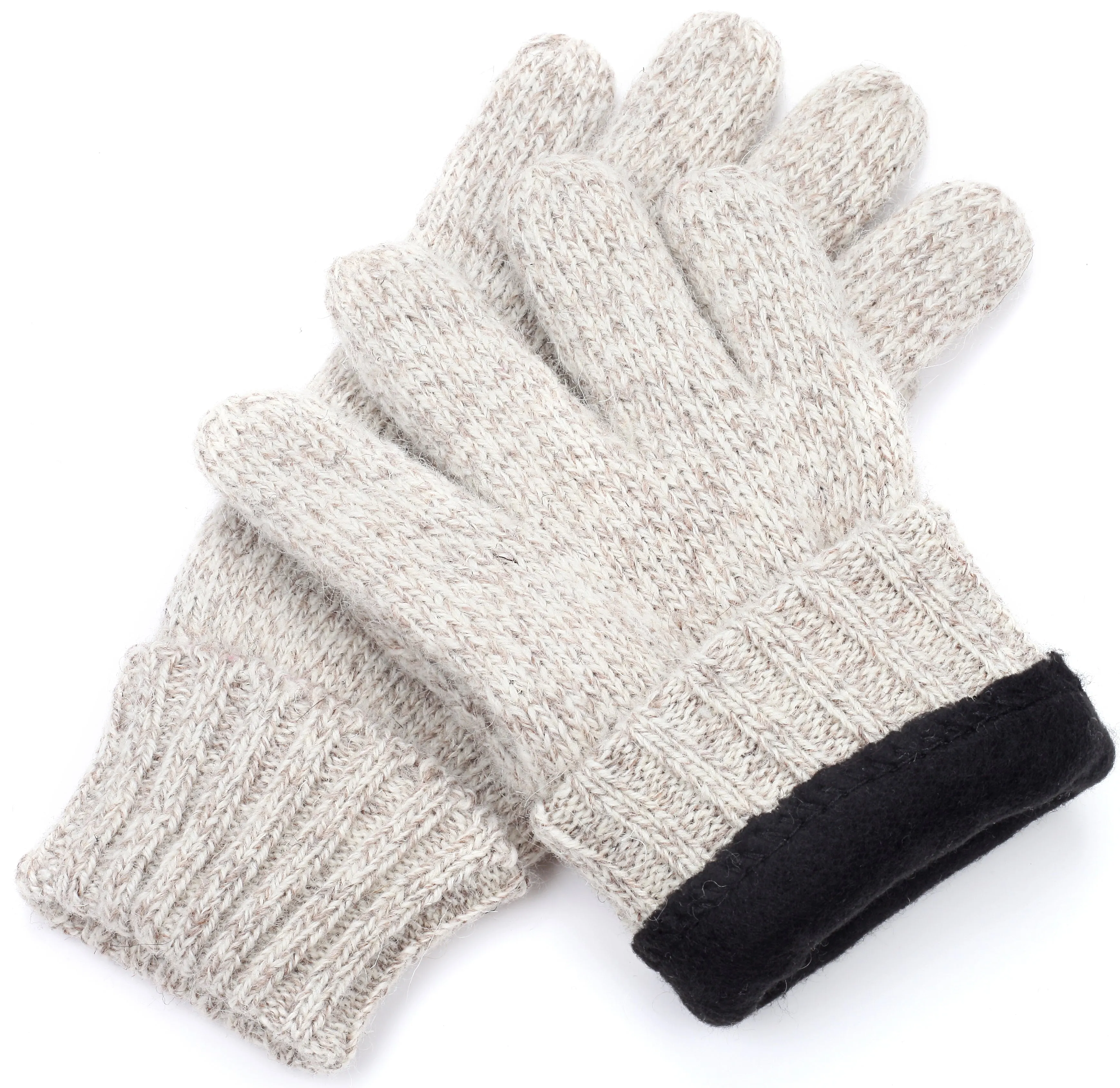 Almond Suede Leather Gloves