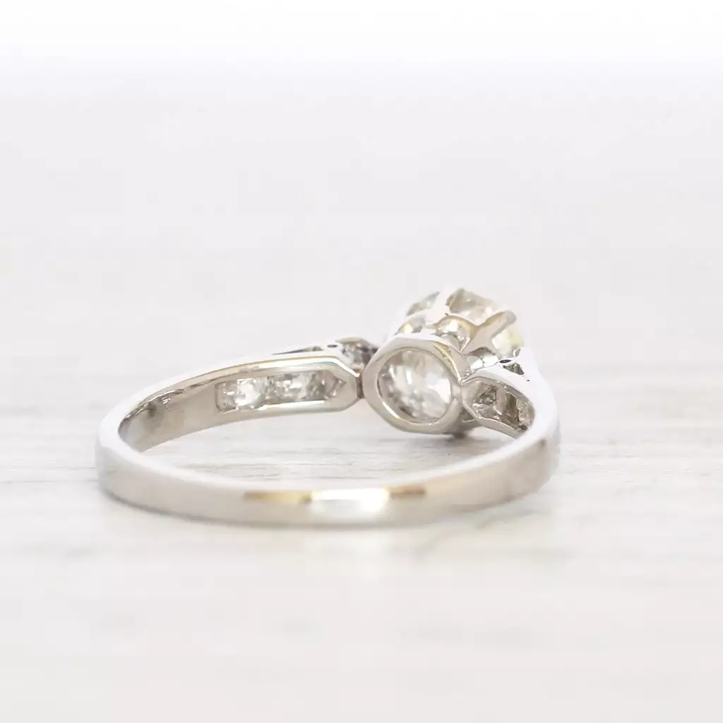 Art Deco 0.65 Carat Old European Cut Diamond Solitaire