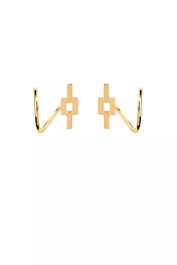 Aurore Twirl Earring, Gold