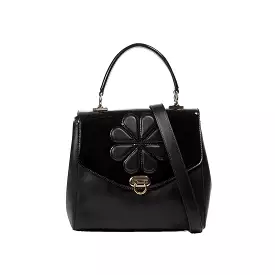 Black Waterlily Handbag