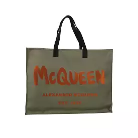 Borsa tote con logo Alexander Mcqueen