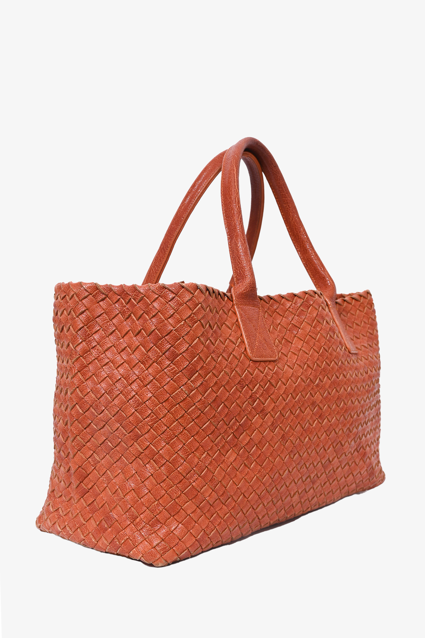 Bottega Veneta Brown Leather 'Intrecciato Cabat' Tote