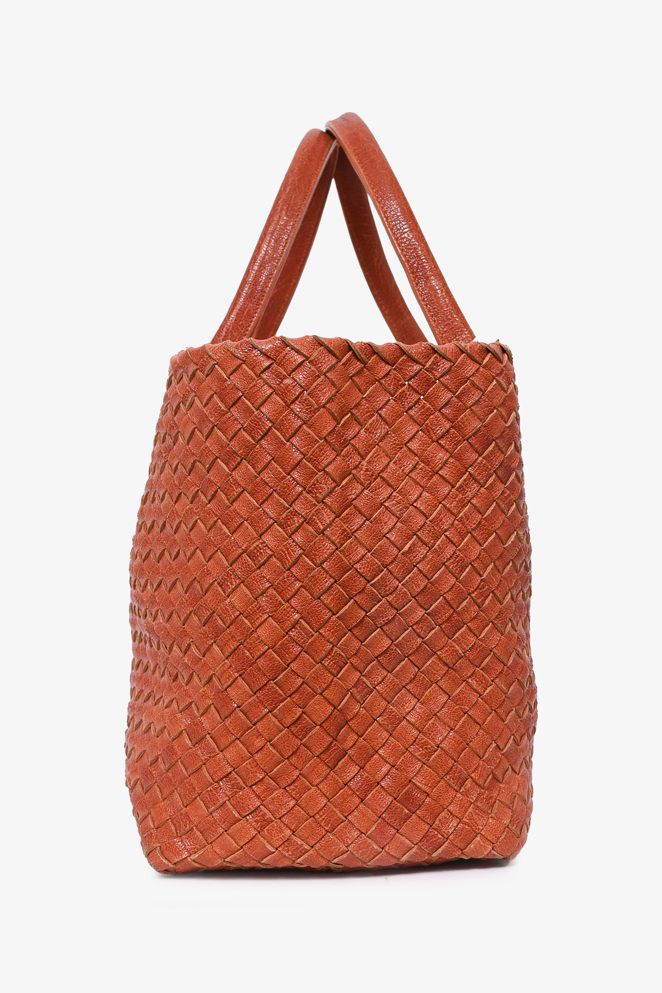 Bottega Veneta Brown Leather 'Intrecciato Cabat' Tote