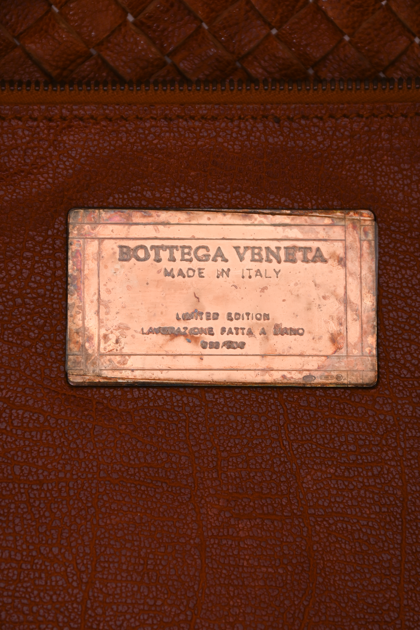 Bottega Veneta Brown Leather 'Intrecciato Cabat' Tote