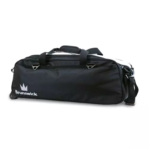 Brunswick Combat Black Triple Tote Roller Bowling Bag