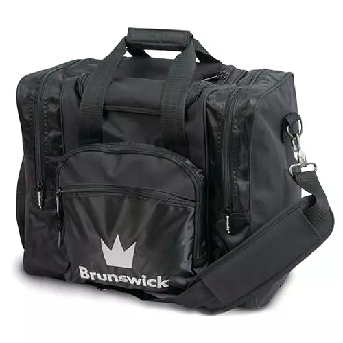 Brunswick Edge Single Tote Black Bowling Bag