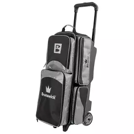 Brunswick Edge Triple Roller Silver Bowling Bag