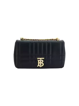 Burberry Quilted Leather Shoulder Small Lola Bag with Chain Strap 'Black' (2024)