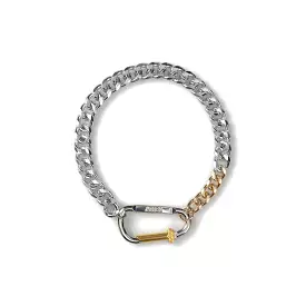 COLUMN CARABINER SILVER NECKLACE