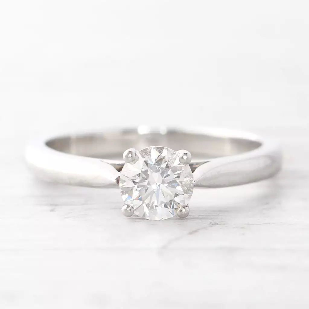 Contemporary 0.70 Carat Brilliant Cut Diamond Solitaire