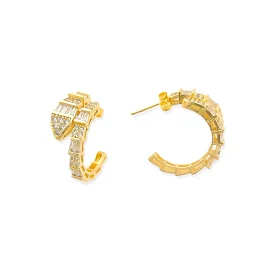 CZ Earrings 728ER009GD