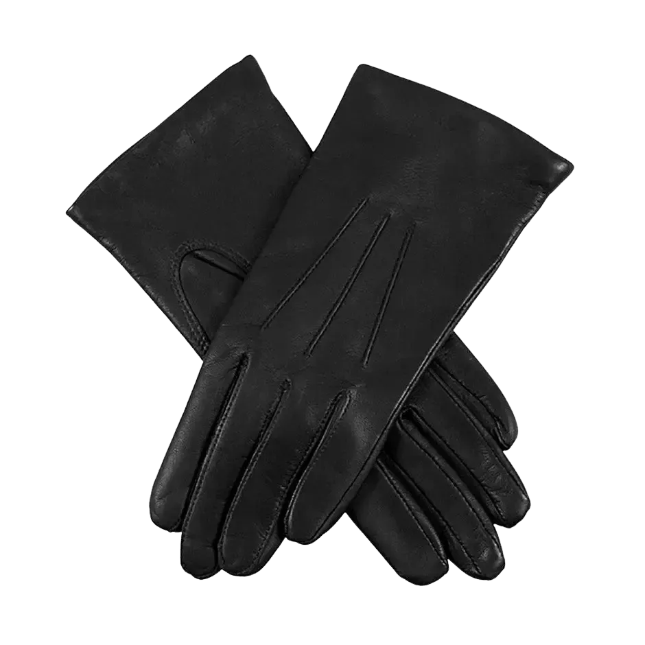 Dents Emma Classic Hairsheep Leather Gloves in Black