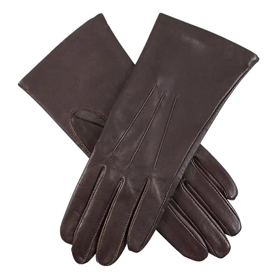 Dents Emma Classic Hairsheep Leather Gloves in Mocca