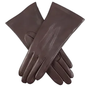 Dents Isabelle Cashmere Lined Hairsheep Leather Gloves in Mocca