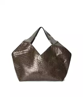 DREWA TOTE BAG- DUSTY BROWN