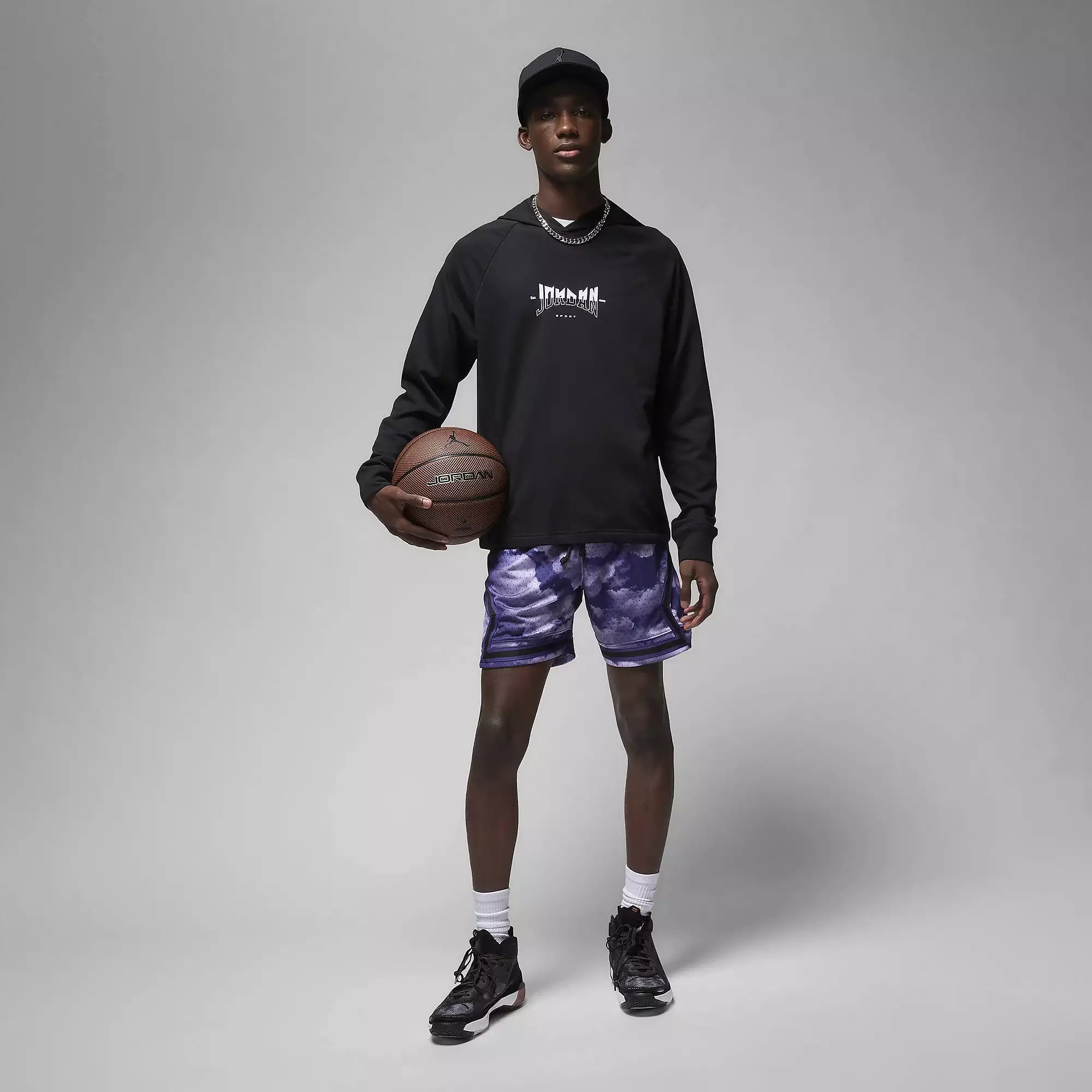 DRI-FIT DIAMOND SHORTS 'SKY J PURPLE/BLACK/BLACK'