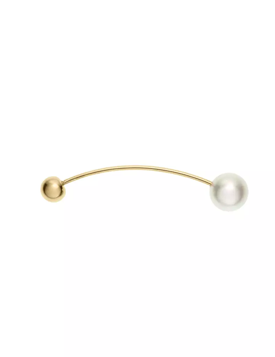 Elipse Akoya Pearl Bar Earring