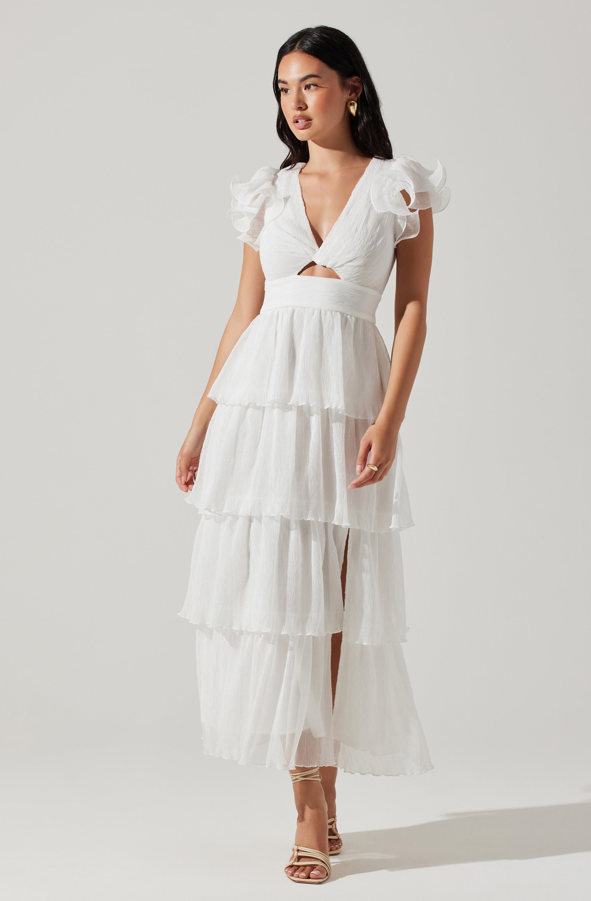 Emporia Tiered Tulle Midi Dress