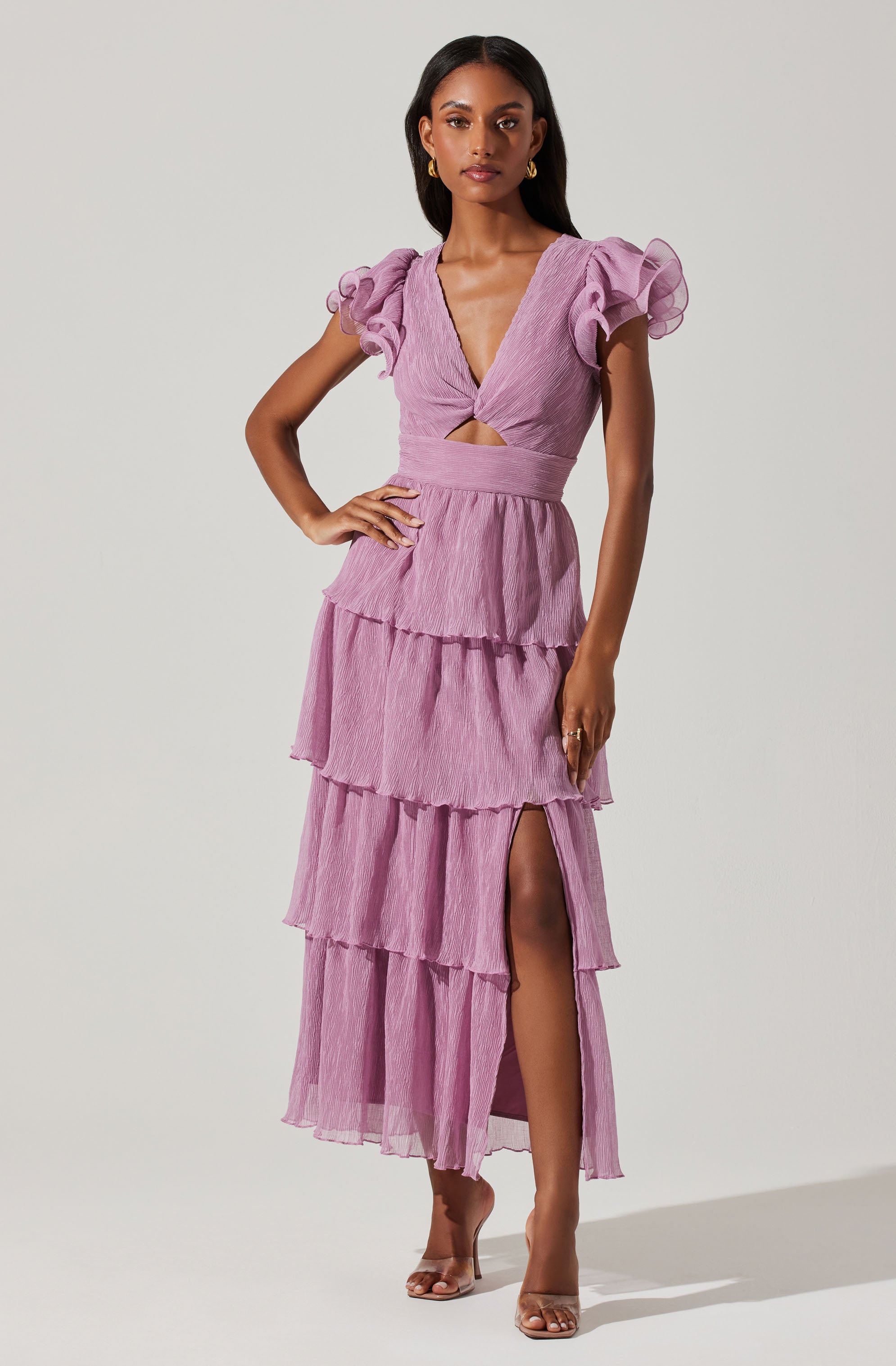 Emporia Tiered Tulle Midi Dress