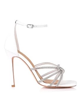 Evie Stiletto Heel - White Leather