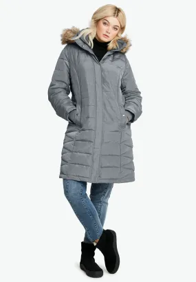 Faux Fur Trim Puffer