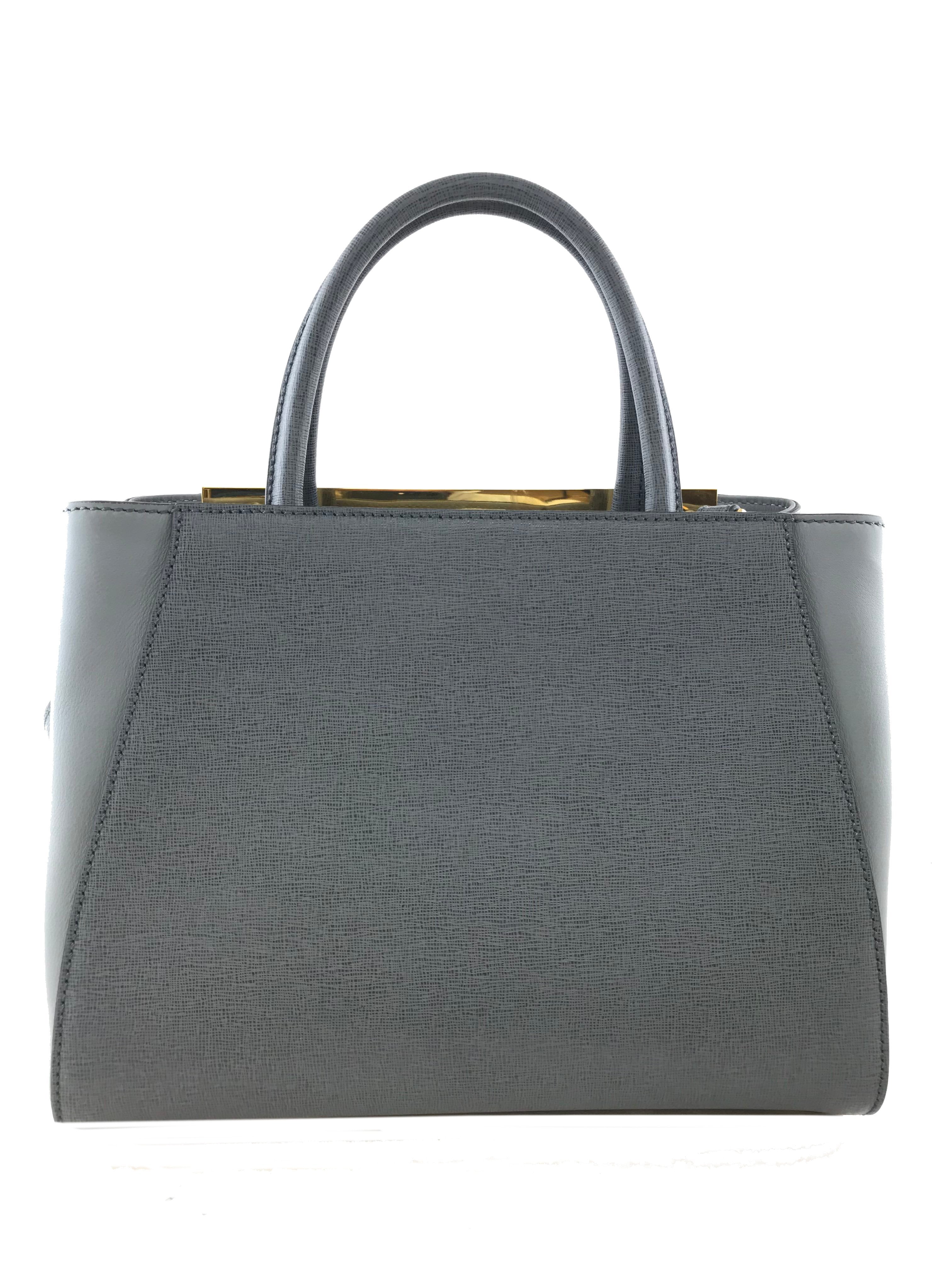 Fendi Vitello Elite Petite 2Jours Tote Bag