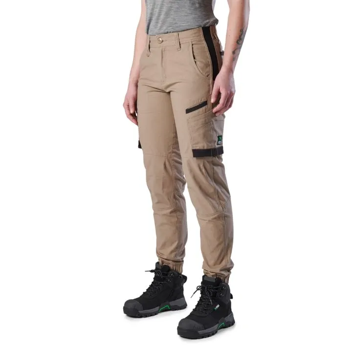 FXD WP-8W Womens Cuffed Stretch Ripstop Pants Khaki