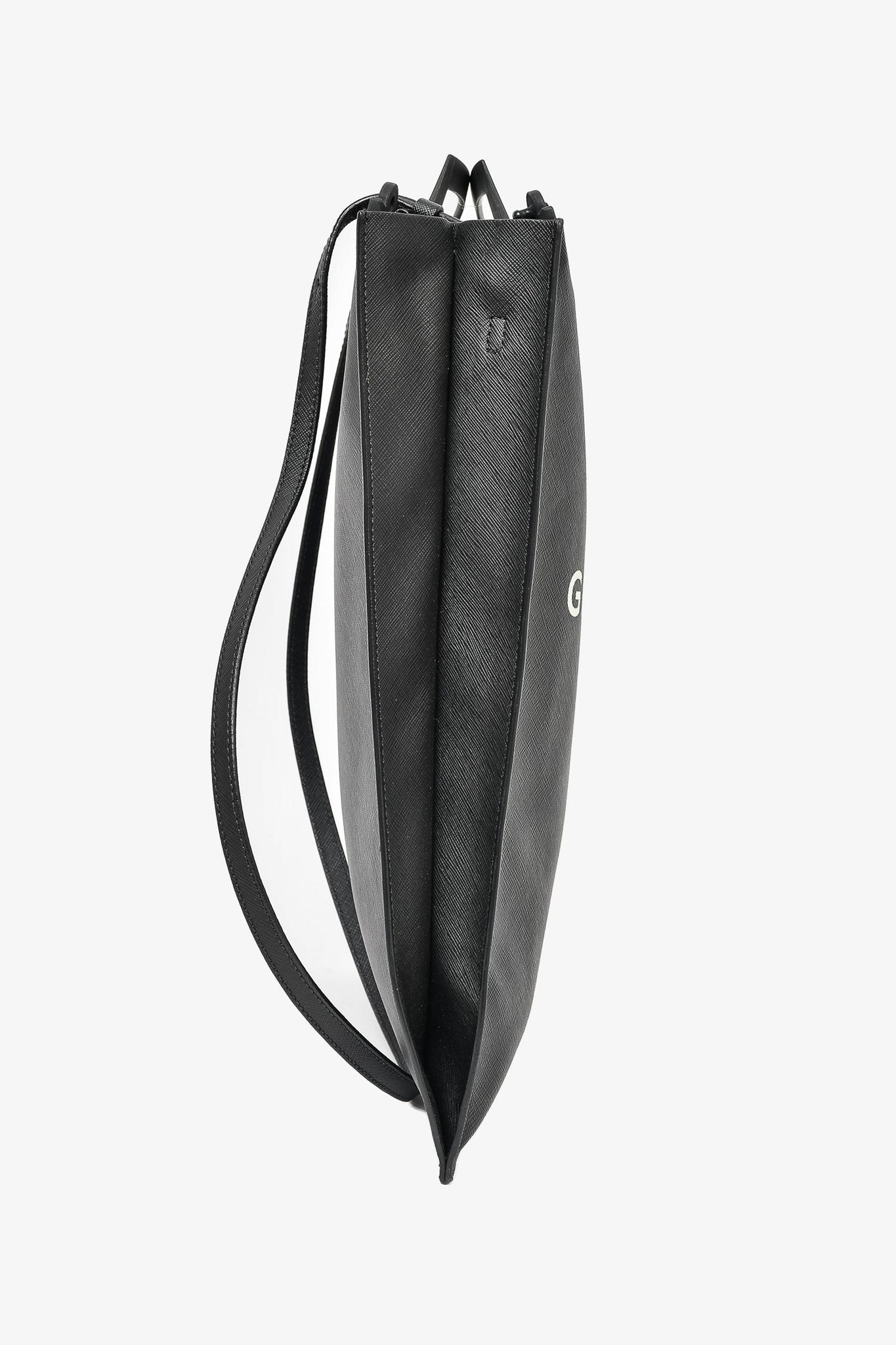 Givenchy Black Leather Logo Vertical Tote w/ Strap