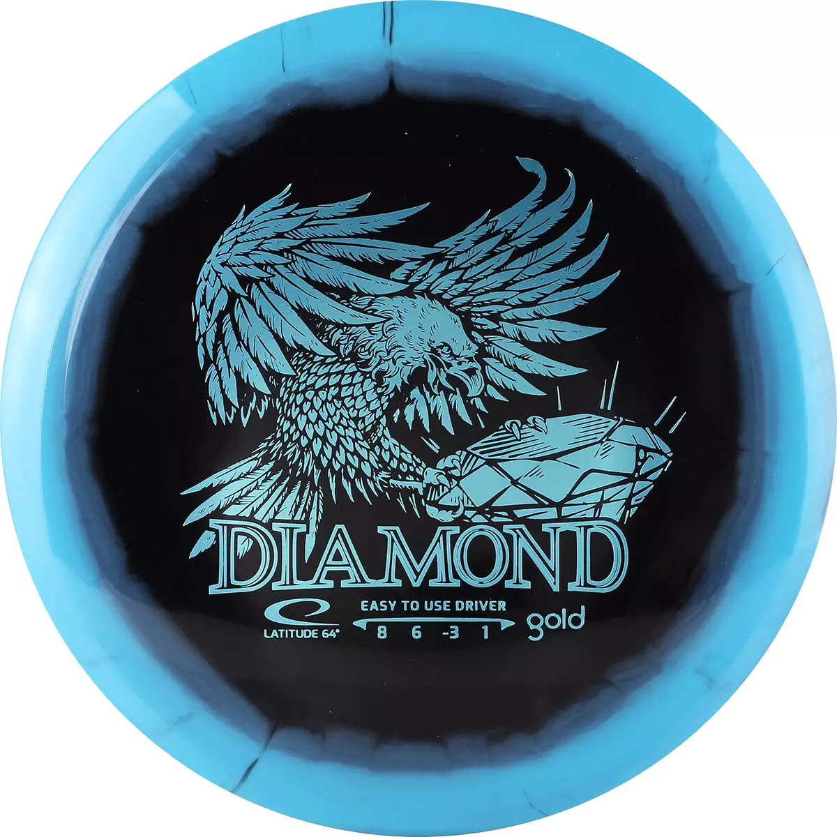 Gold Orbit Diamond - Inverted Stamp