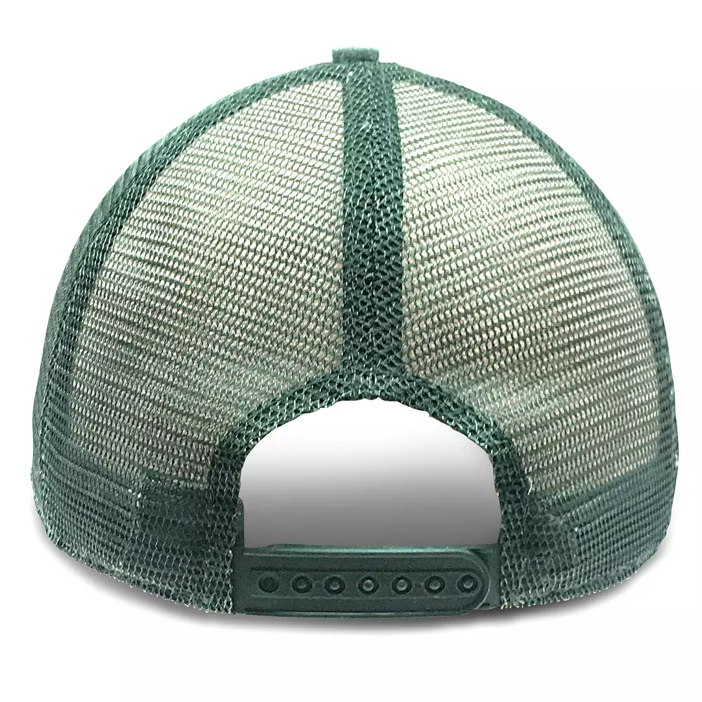 Green with Mesh Weathered - Unstructured Baseball Cap