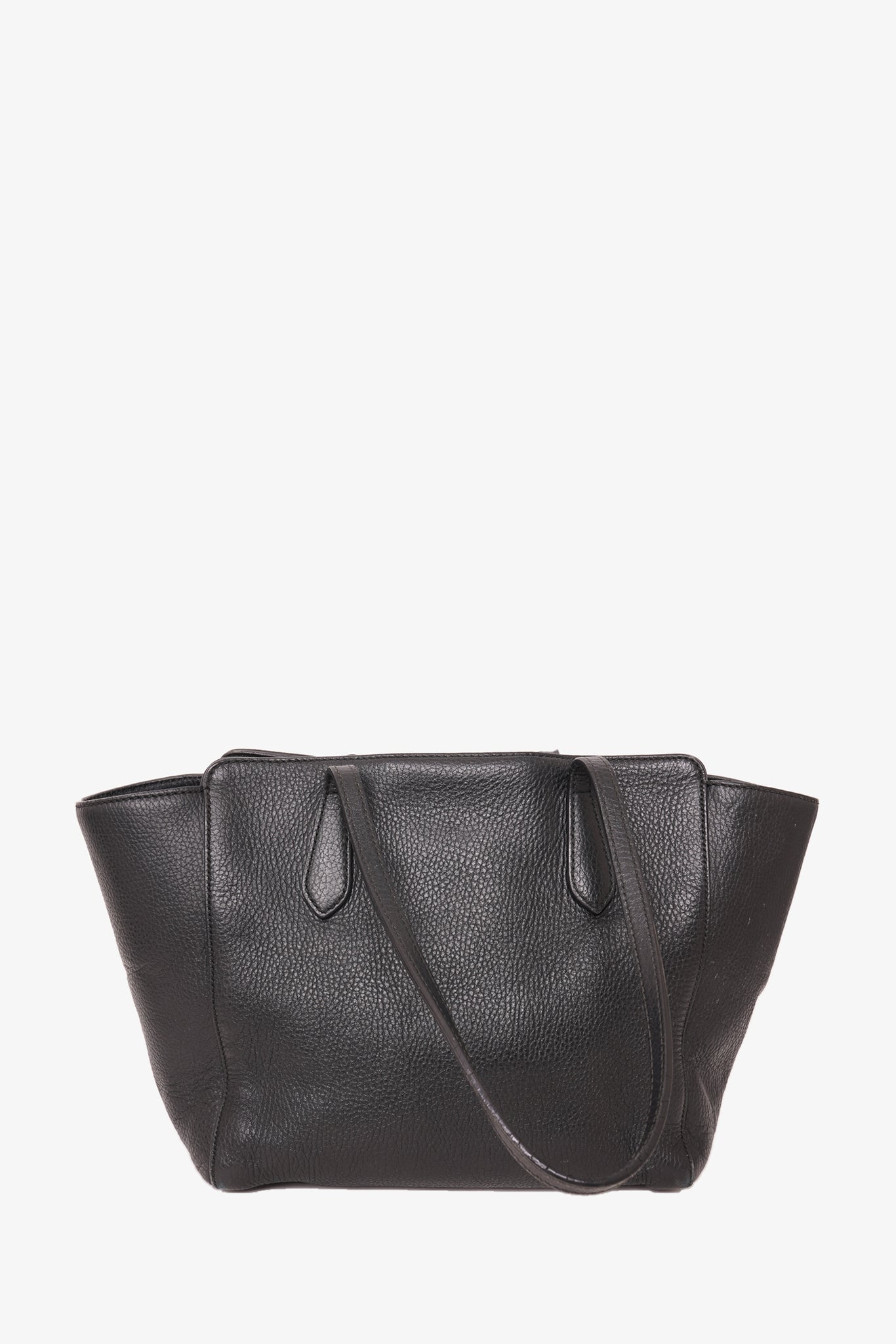 Gucci Black Leather Small Swing Tote