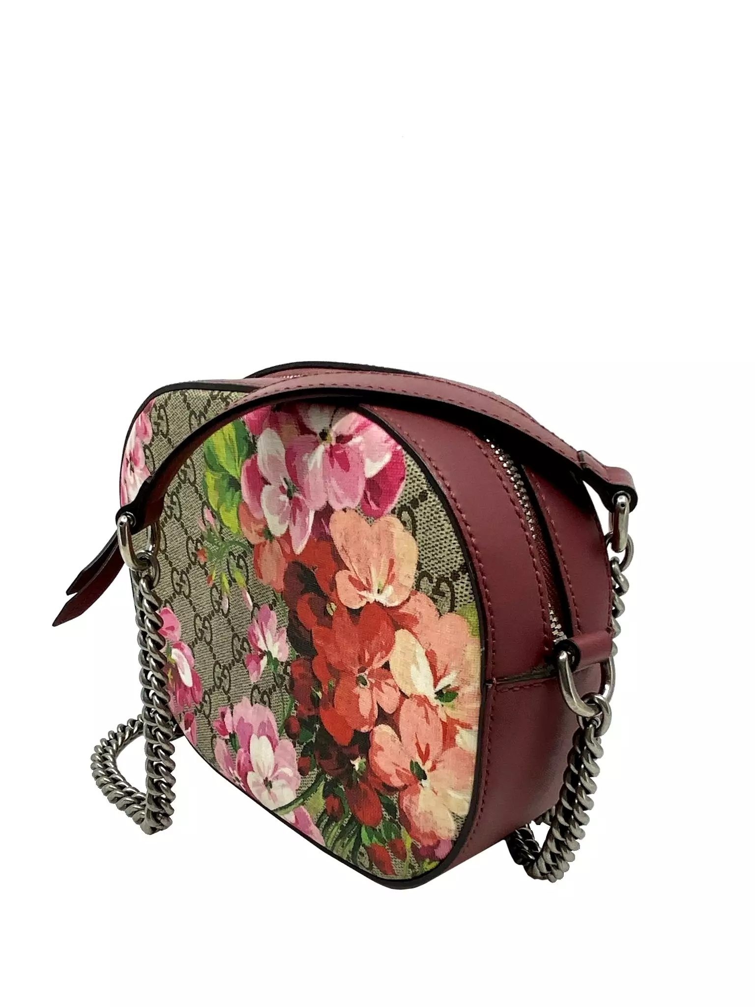 Gucci Blooms GG Supreme Mini Chain Crossbody Bag