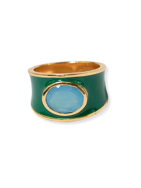 Hazel Ring Green/Light Blue