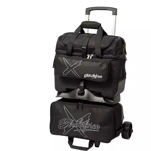 KR Strikeforce Hybrid X 4 Ball Roller Stackable Black Bowling Bag