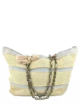 Lanvin Woven Jute Large Beach Tote Bag