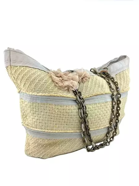 Lanvin Woven Jute Large Beach Tote Bag