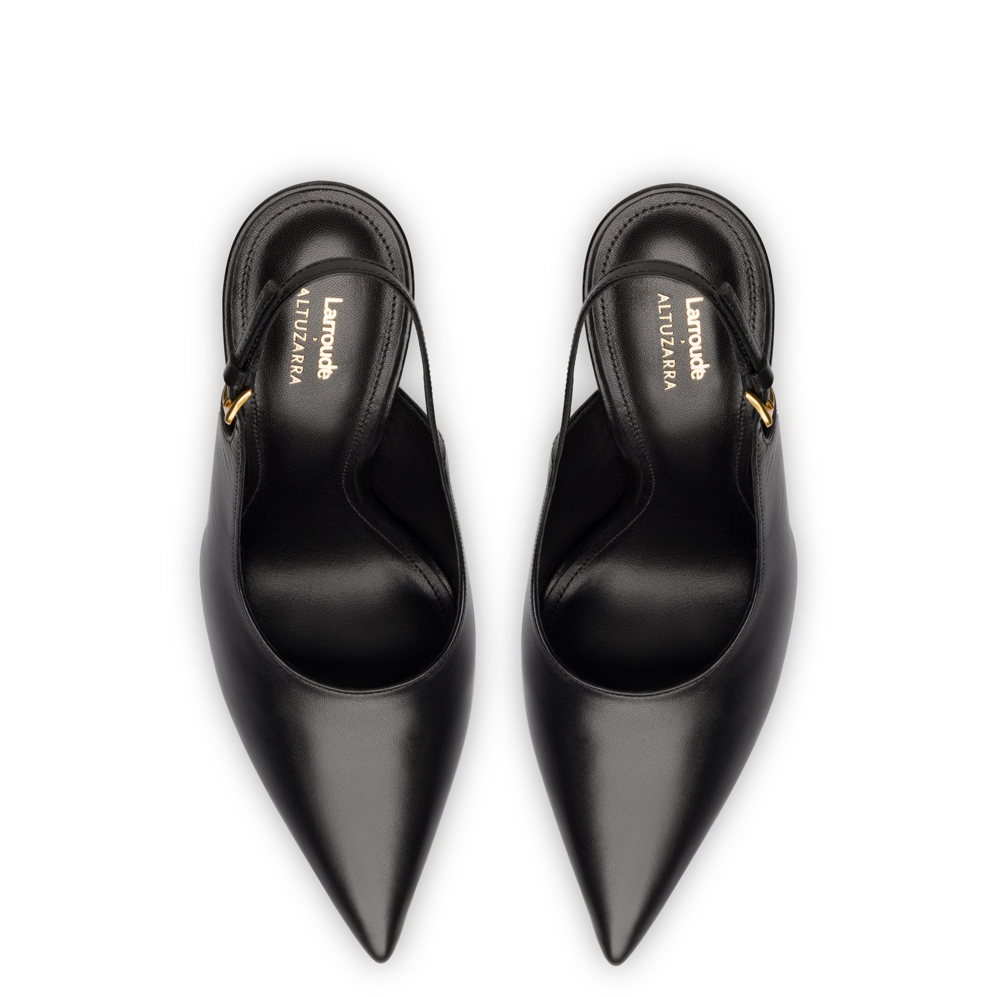 Larroudé x Altuzarra Pump In Black Leather