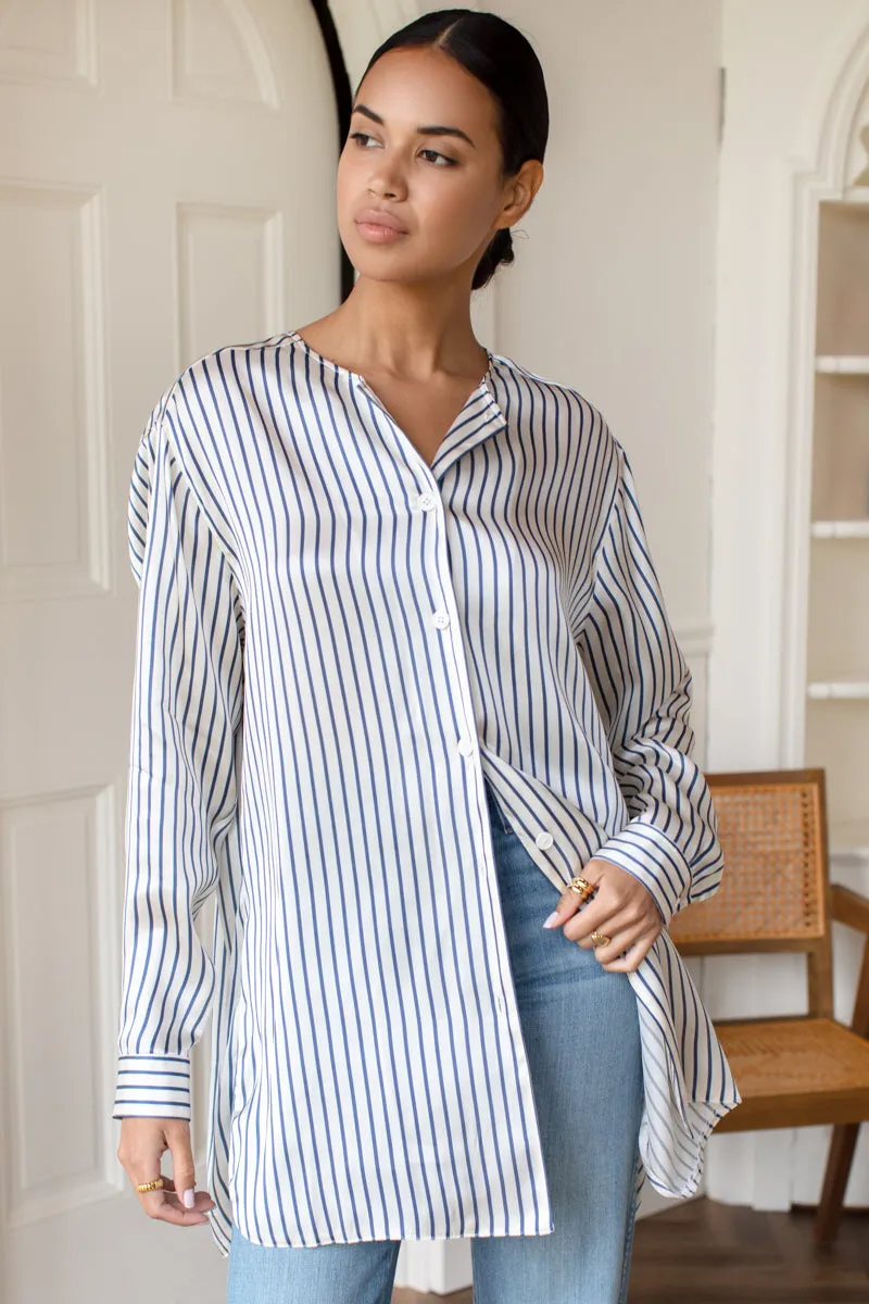 Layering Shirt - Indigo Stripe