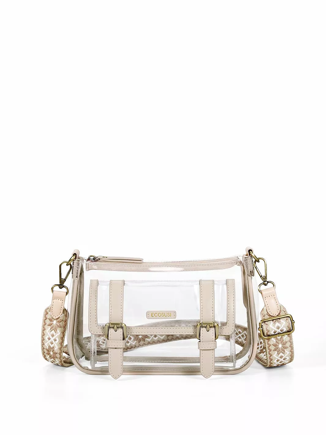 Lila's Clear Wide Strap Crossbody Bag