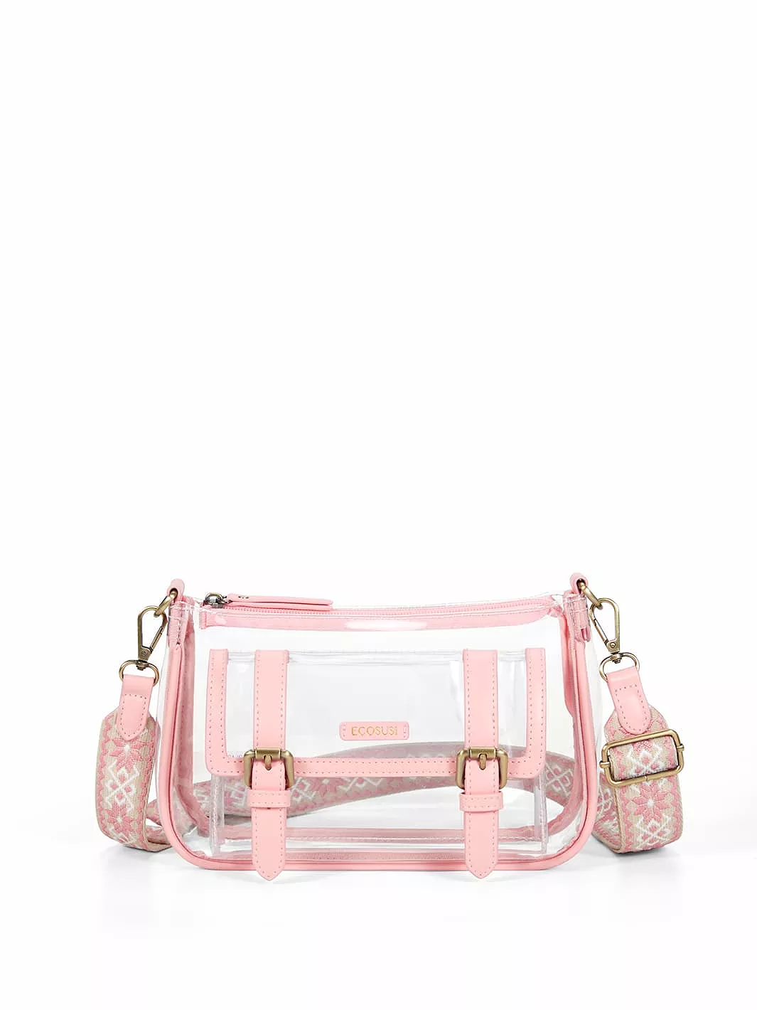 Lila's Clear Wide Strap Crossbody Bag