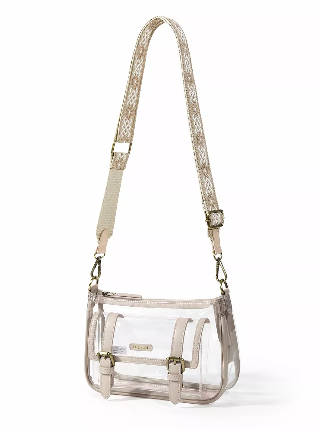 Lila's Clear Wide Strap Crossbody Bag