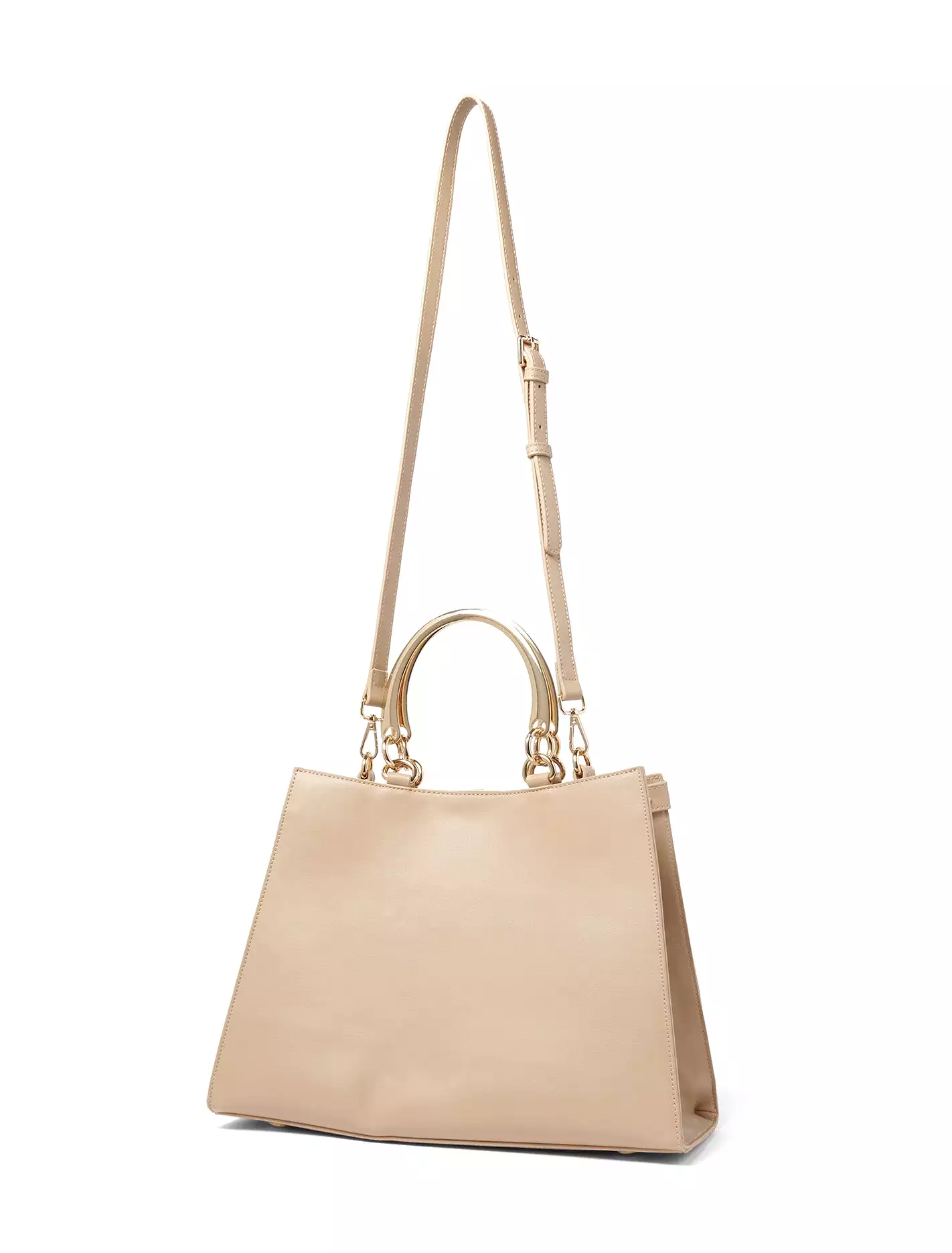 Maddy Metal Handle Tote Bag