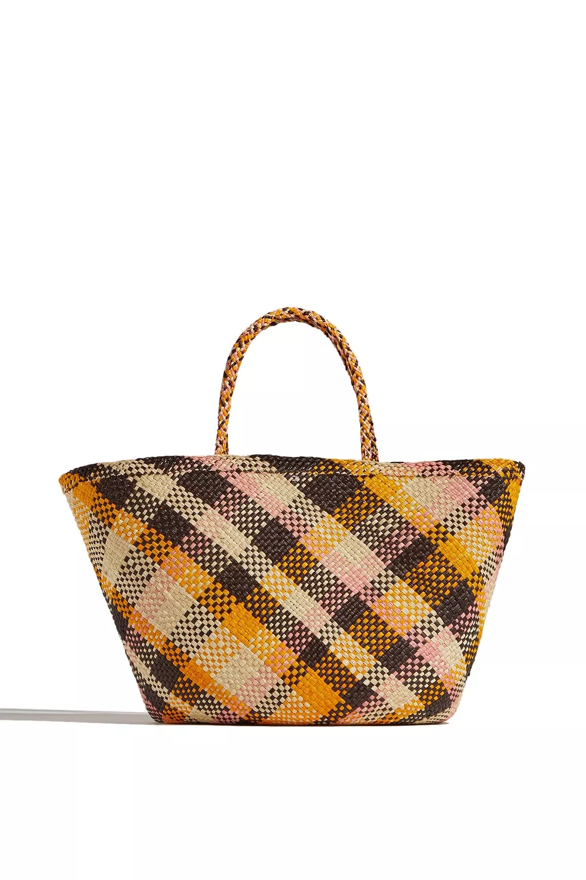 Mariana Large Basket Tote Bag in Madras