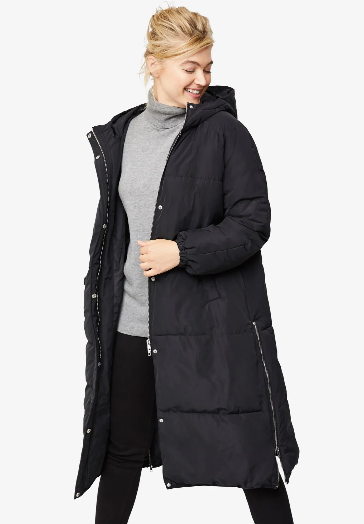 Maxi Side-Zip Puffer