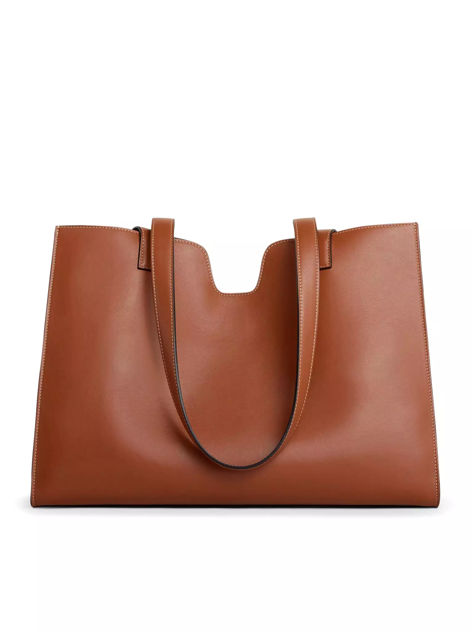 MEDIUM 16 CABAS BAG IN SMOOTH LEATHER CALFSKIN