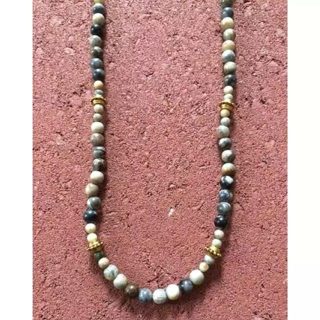 Mens Picasso Beaded Necklace